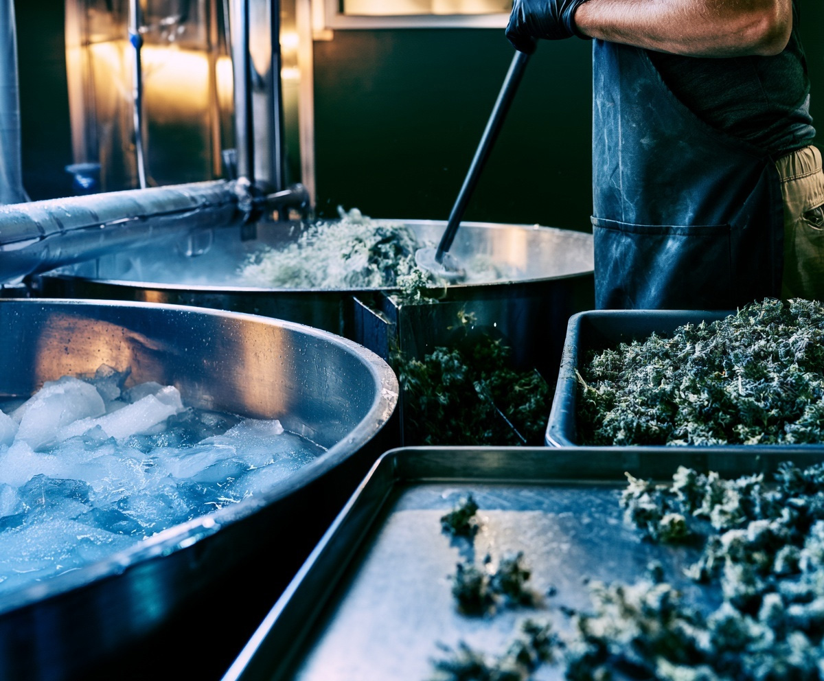 Fresh-frozen wash and processing room